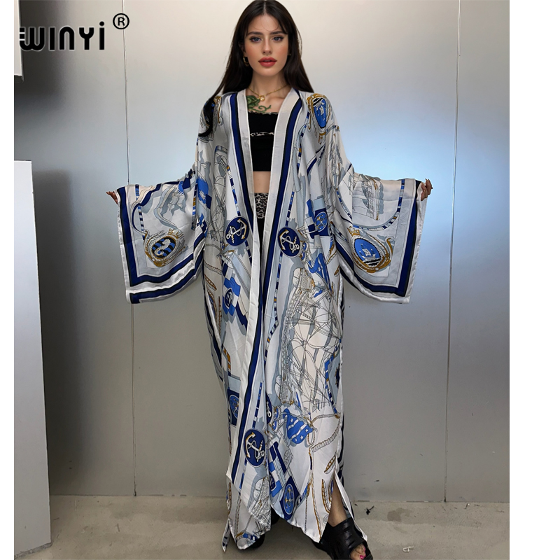 كيمونو WINYI، قفطان صيفي، ملاب - مراجعة Cover Up Kaftan وسعره