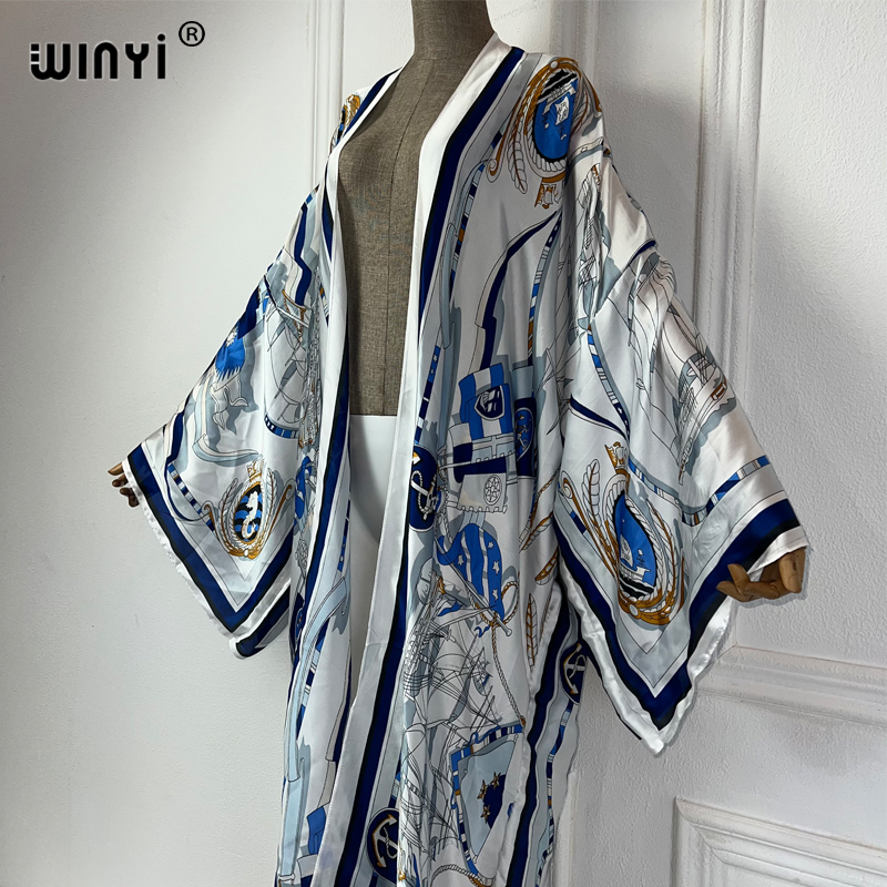 كيمونو WINYI، قفطان صيفي، ملاب - مراجعة Cover Up Kaftan وسعره