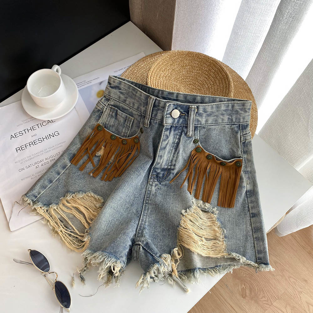 موضة السراويل الساخنة مثير هام - مراجعة Shorts Denim Frayed وسعره