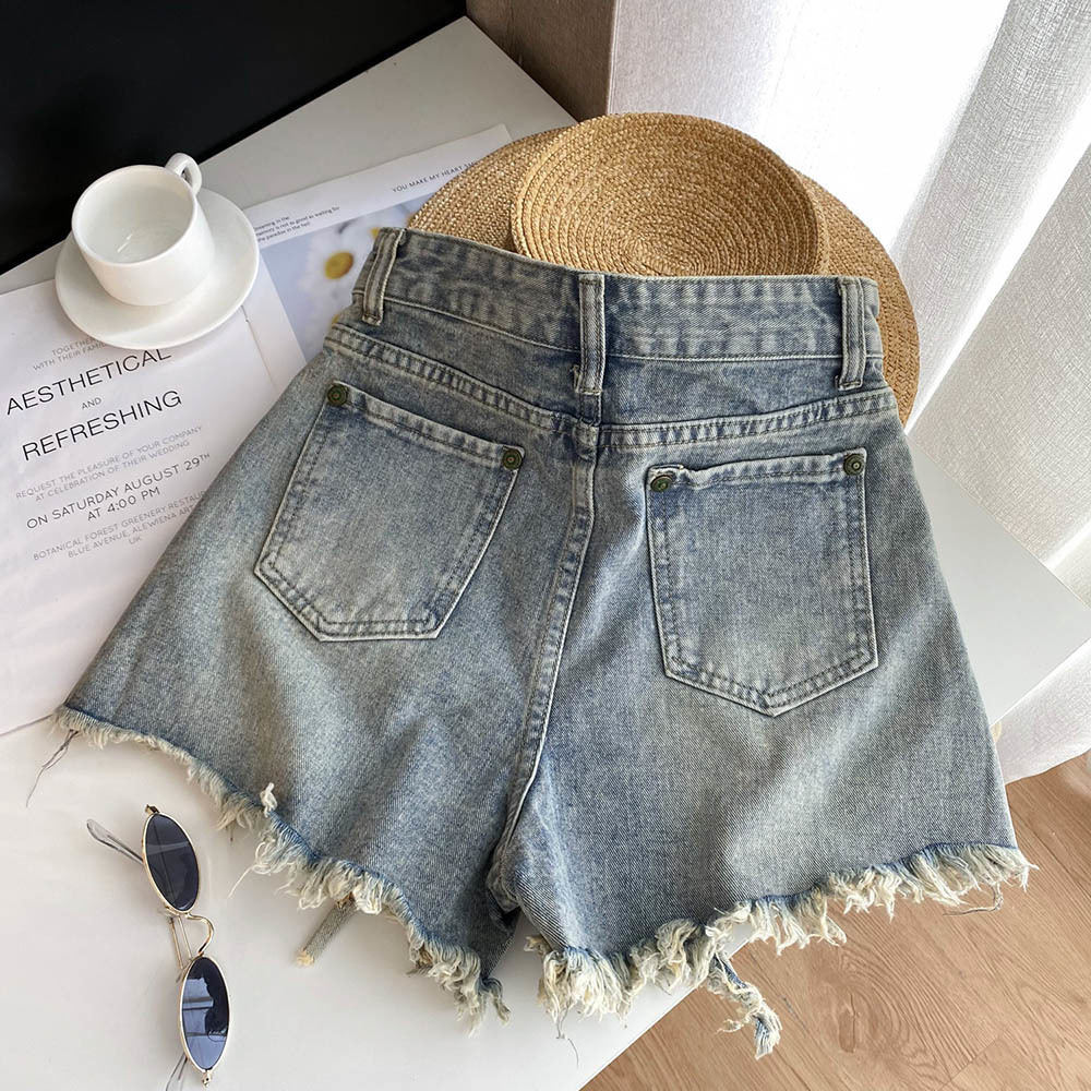 موضة السراويل الساخنة مثير هام - مراجعة Shorts Denim Frayed وسعره