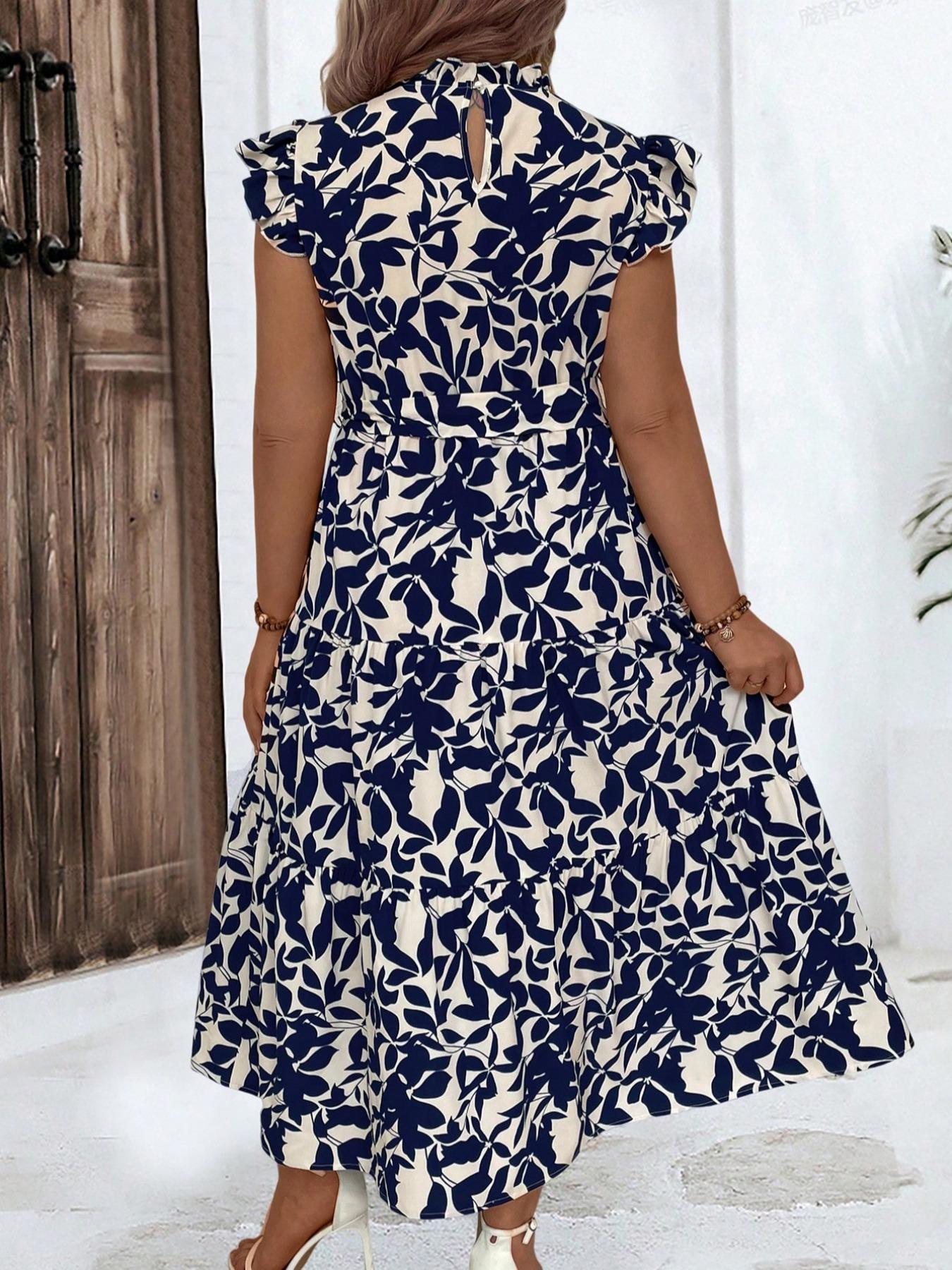 فستان مكشكش بحزام مكشكش بطبعات - مراجعة Romper Floral Print وسعره