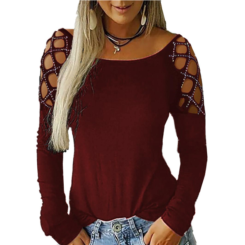 بلوزة نسائية بأكمام طويلة مكشو - مراجعة Blouse Off Shoulder وسعره