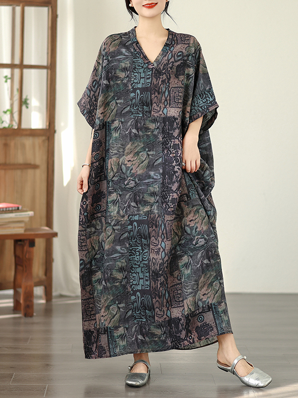 فستان نسائي صيفي طويل بنمط عطل - مراجعة Linen Dress Wrap وسعره